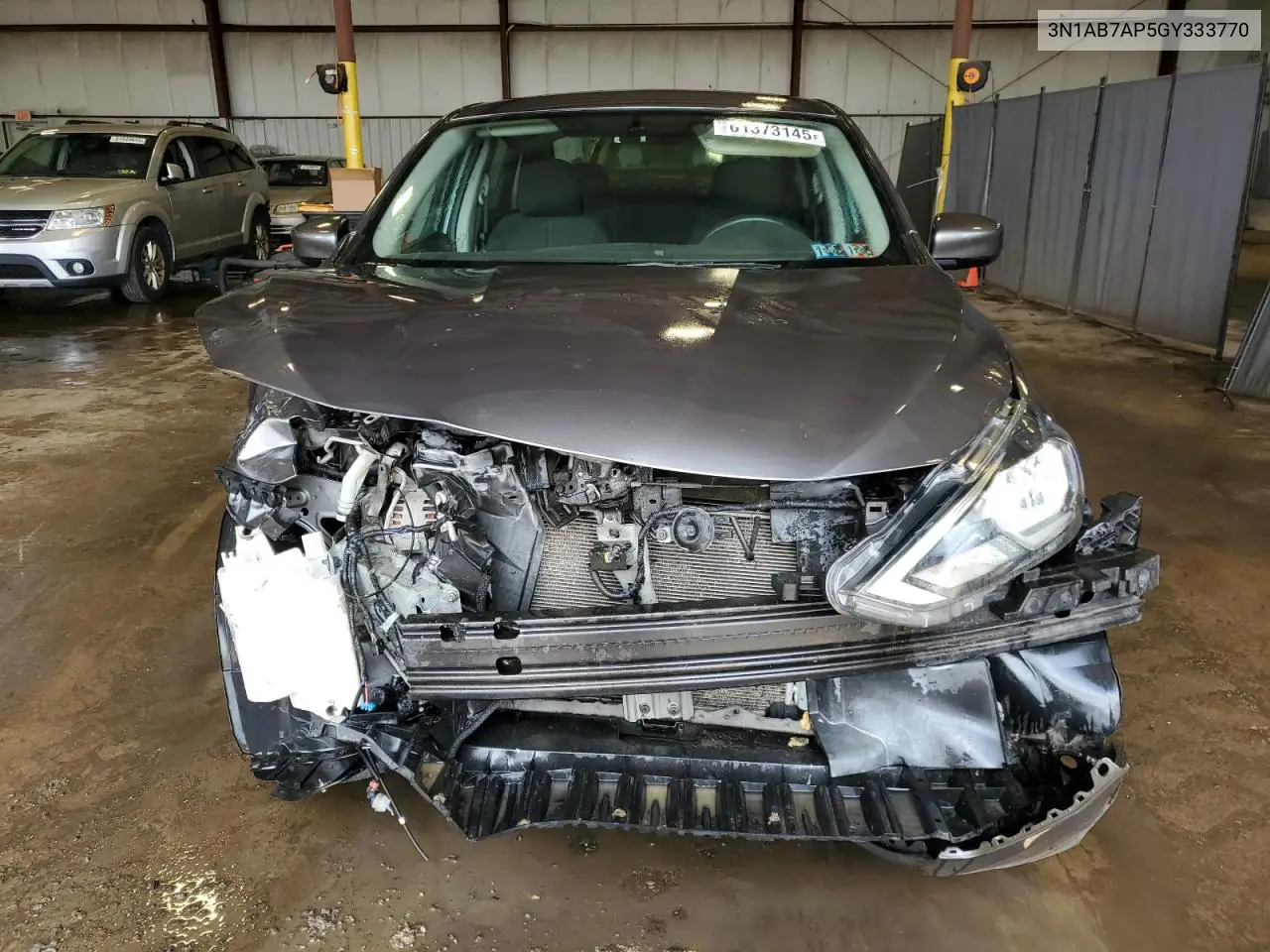 2016 Nissan Sentra S VIN: 3N1AB7AP5GY333770 Lot: 61373145