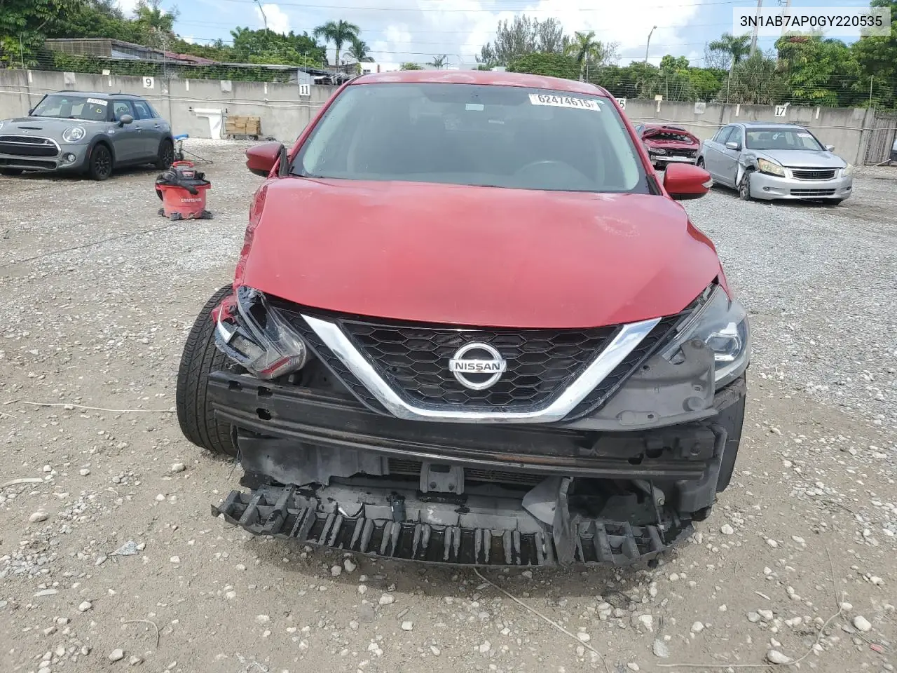 2016 Nissan Sentra S VIN: 3N1AB7AP0GY220535 Lot: 62474615