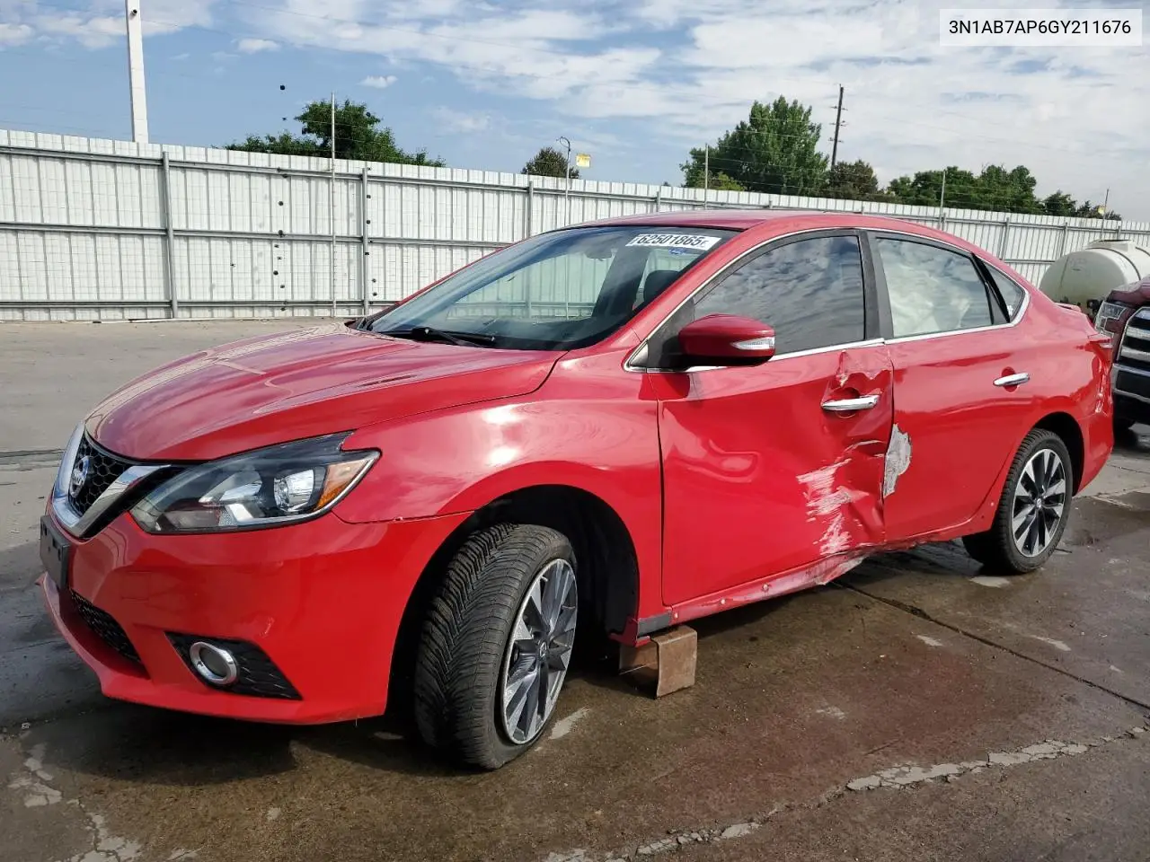 2016 Nissan Sentra S VIN: 3N1AB7AP6GY211676 Lot: 62501865