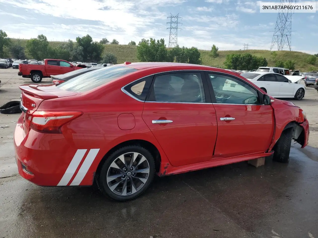 2016 Nissan Sentra S VIN: 3N1AB7AP6GY211676 Lot: 62501865