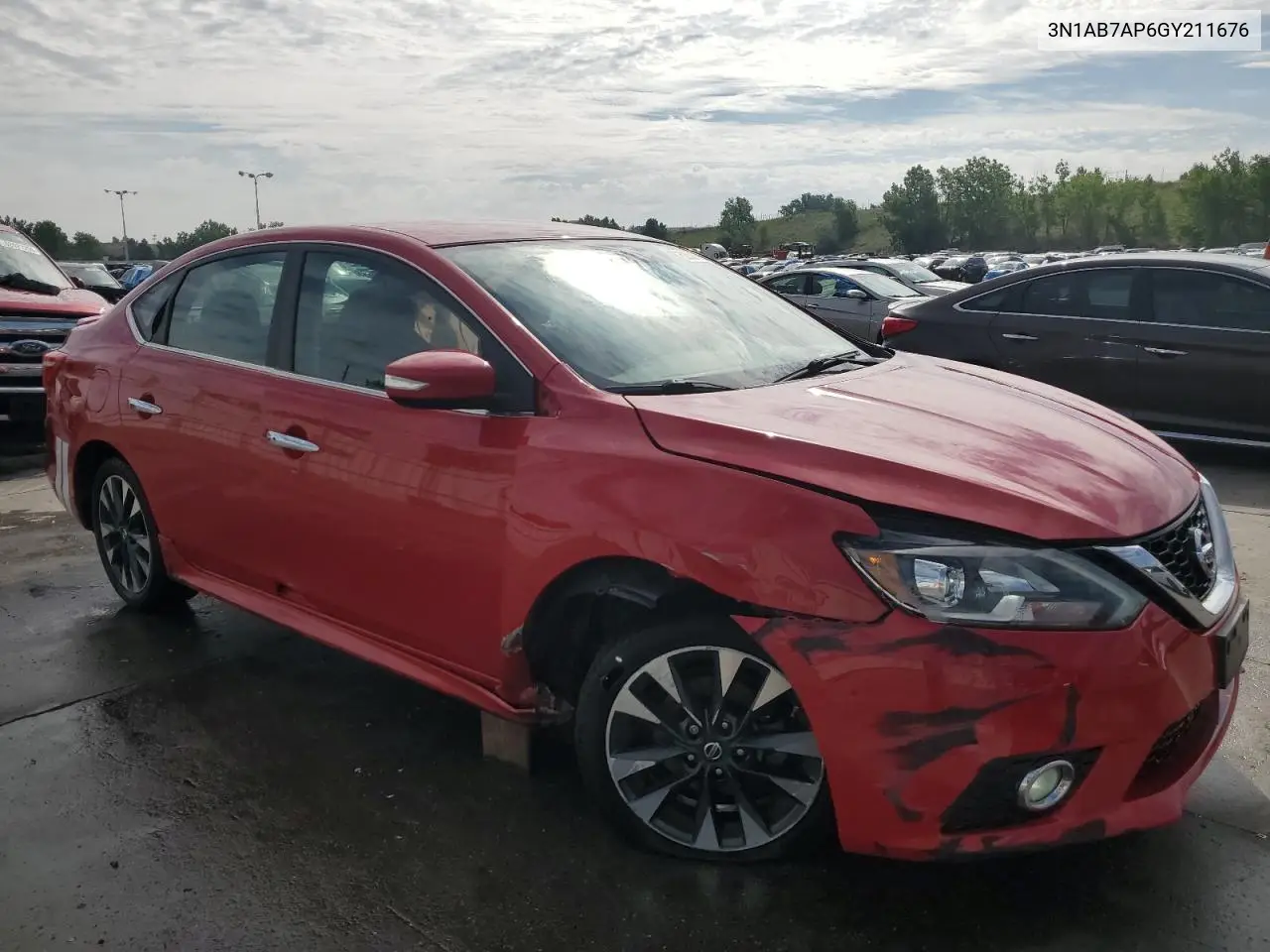 2016 Nissan Sentra S VIN: 3N1AB7AP6GY211676 Lot: 62501865