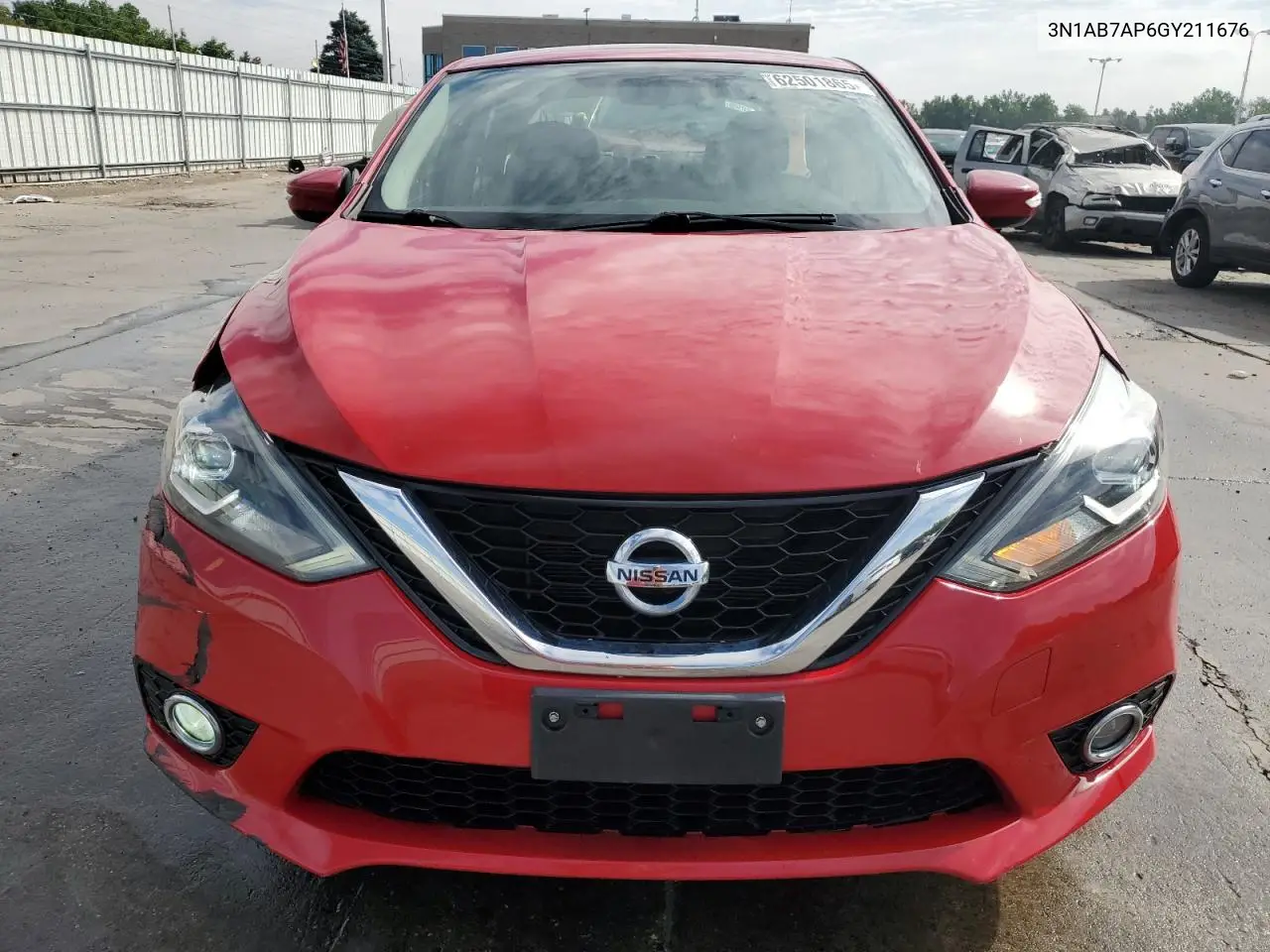 2016 Nissan Sentra S VIN: 3N1AB7AP6GY211676 Lot: 62501865