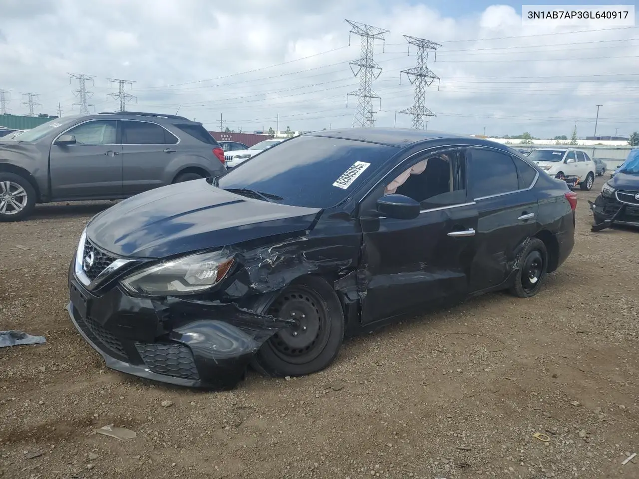 2016 Nissan Sentra S VIN: 3N1AB7AP3GL640917 Lot: 62685095