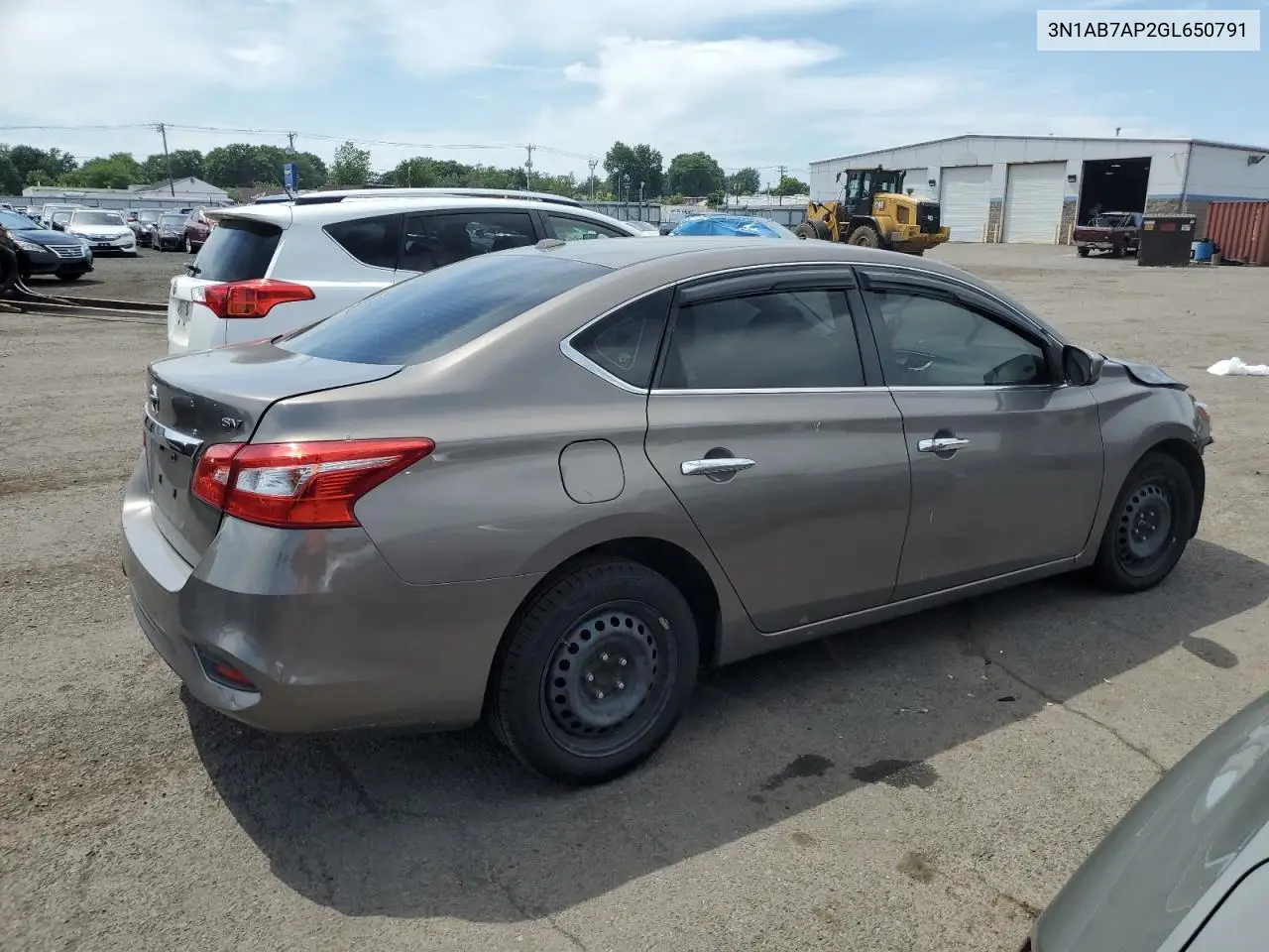 2016 Nissan Sentra S VIN: 3N1AB7AP2GL650791 Lot: 62812705