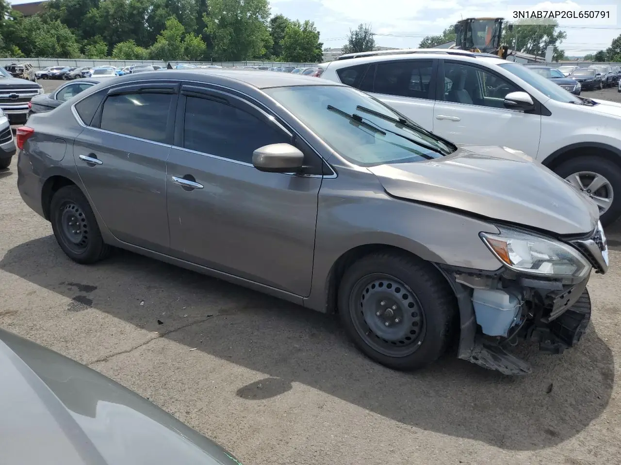 2016 Nissan Sentra S VIN: 3N1AB7AP2GL650791 Lot: 62812705