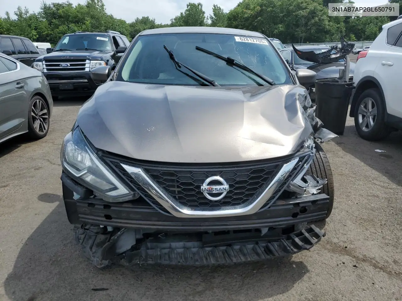 2016 Nissan Sentra S VIN: 3N1AB7AP2GL650791 Lot: 62812705