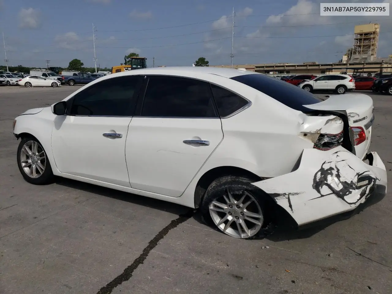 3N1AB7AP5GY229795 2016 Nissan Sentra S