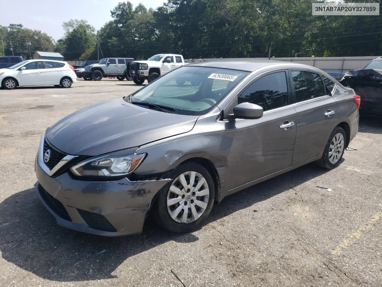 2016 Nissan Sentra S VIN: 3N1AB7AP2GY327859 Lot: 62930065
