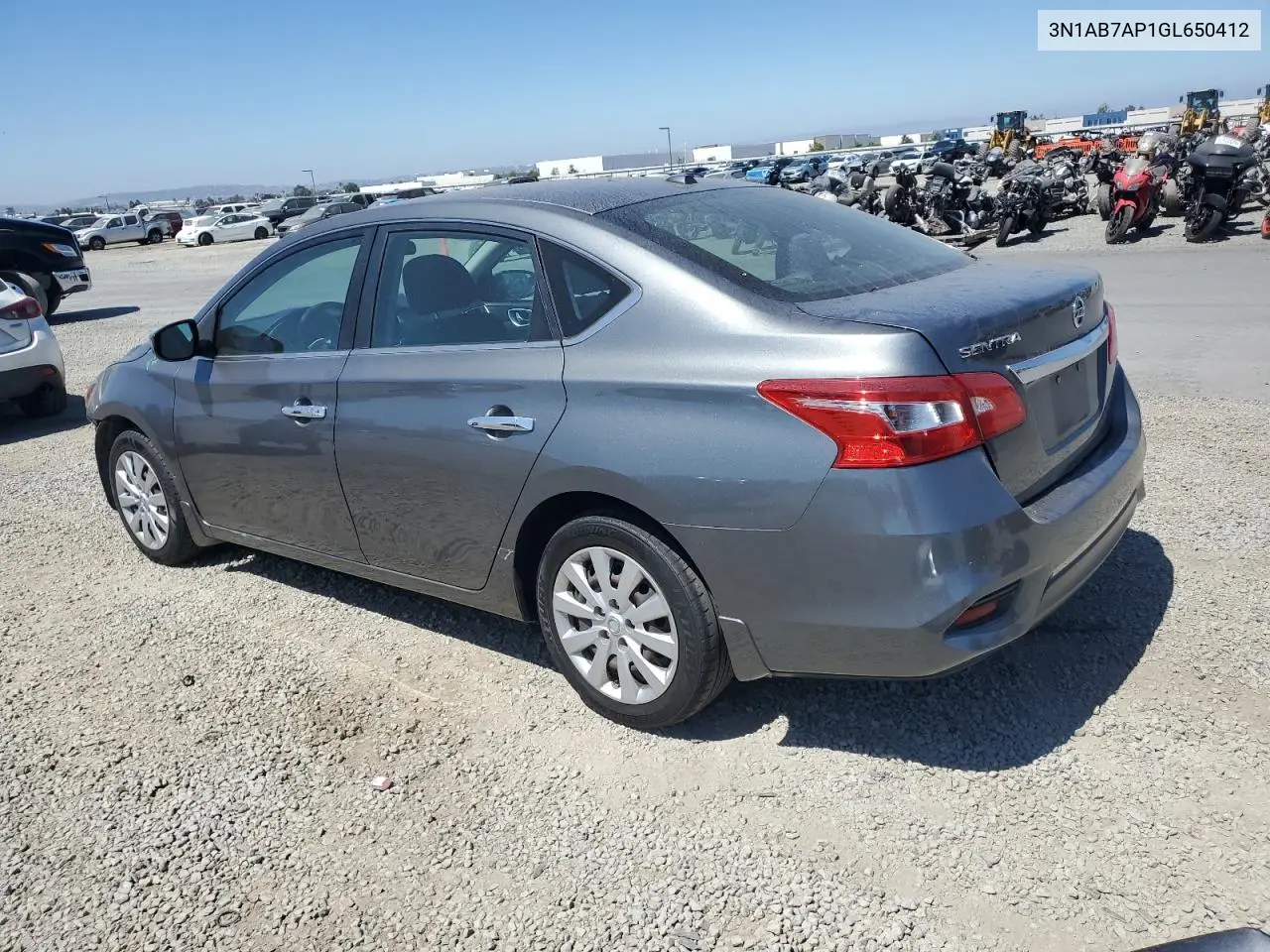 2016 Nissan Sentra S VIN: 3N1AB7AP1GL650412 Lot: 62941675