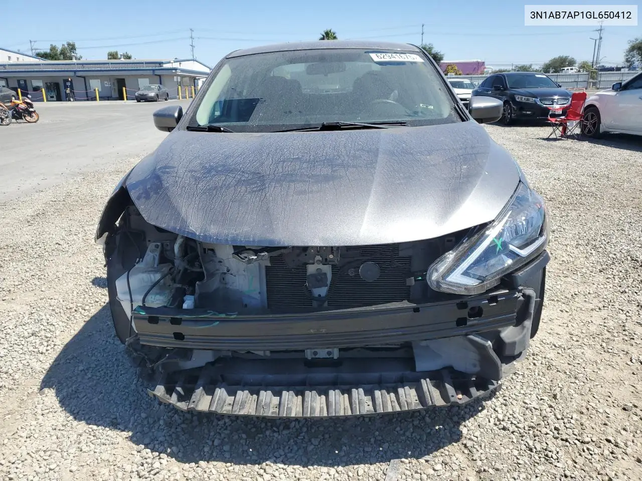 2016 Nissan Sentra S VIN: 3N1AB7AP1GL650412 Lot: 62941675