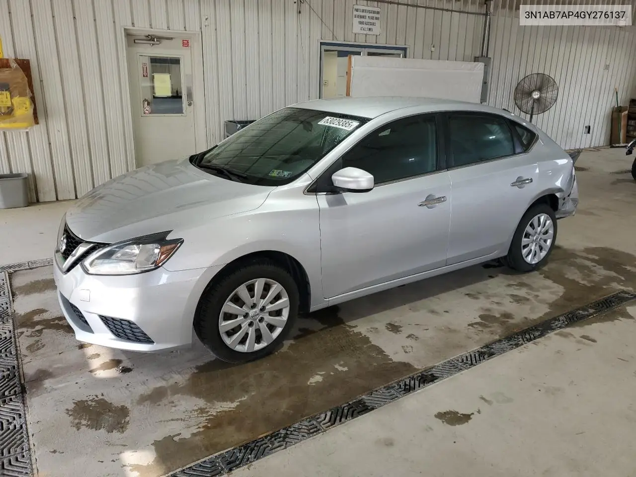 2016 Nissan Sentra S VIN: 3N1AB7AP4GY276137 Lot: 63029385