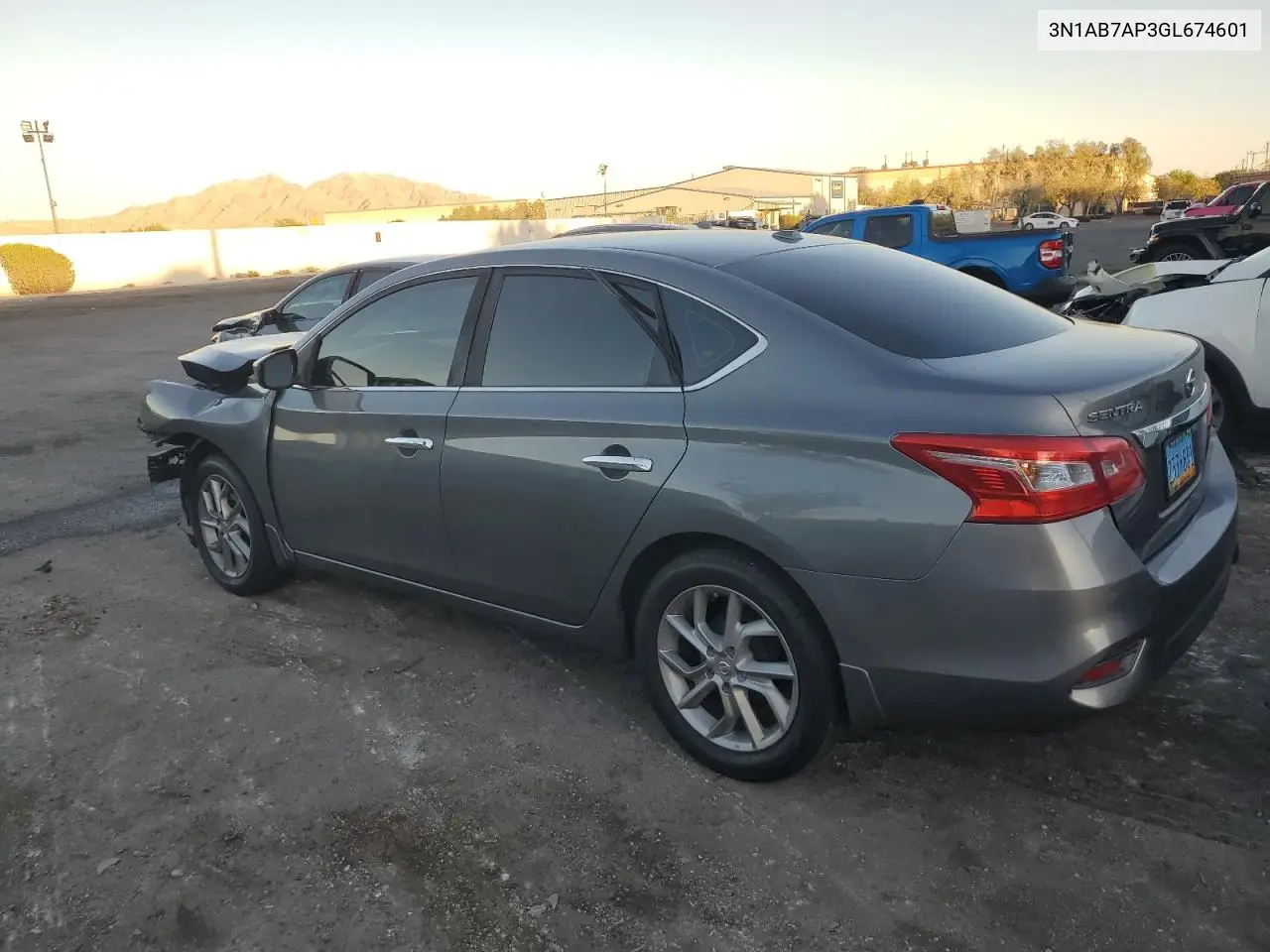 2016 Nissan Sentra S VIN: 3N1AB7AP3GL674601 Lot: 63349025