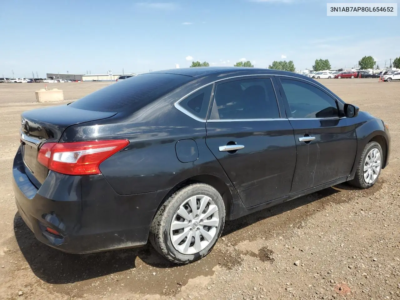 2016 Nissan Sentra S VIN: 3N1AB7AP8GL654652 Lot: 63668085