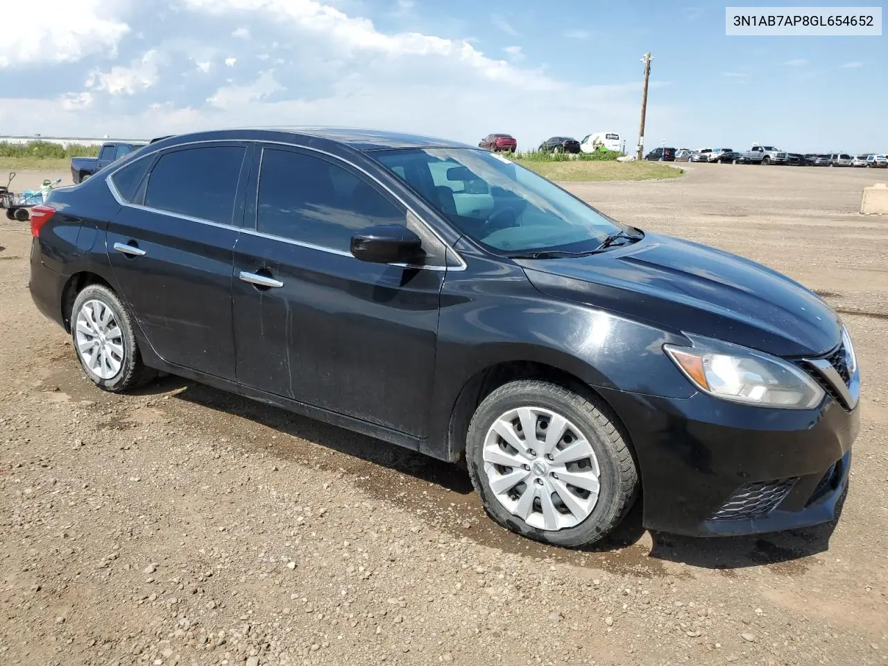 2016 Nissan Sentra S VIN: 3N1AB7AP8GL654652 Lot: 63668085