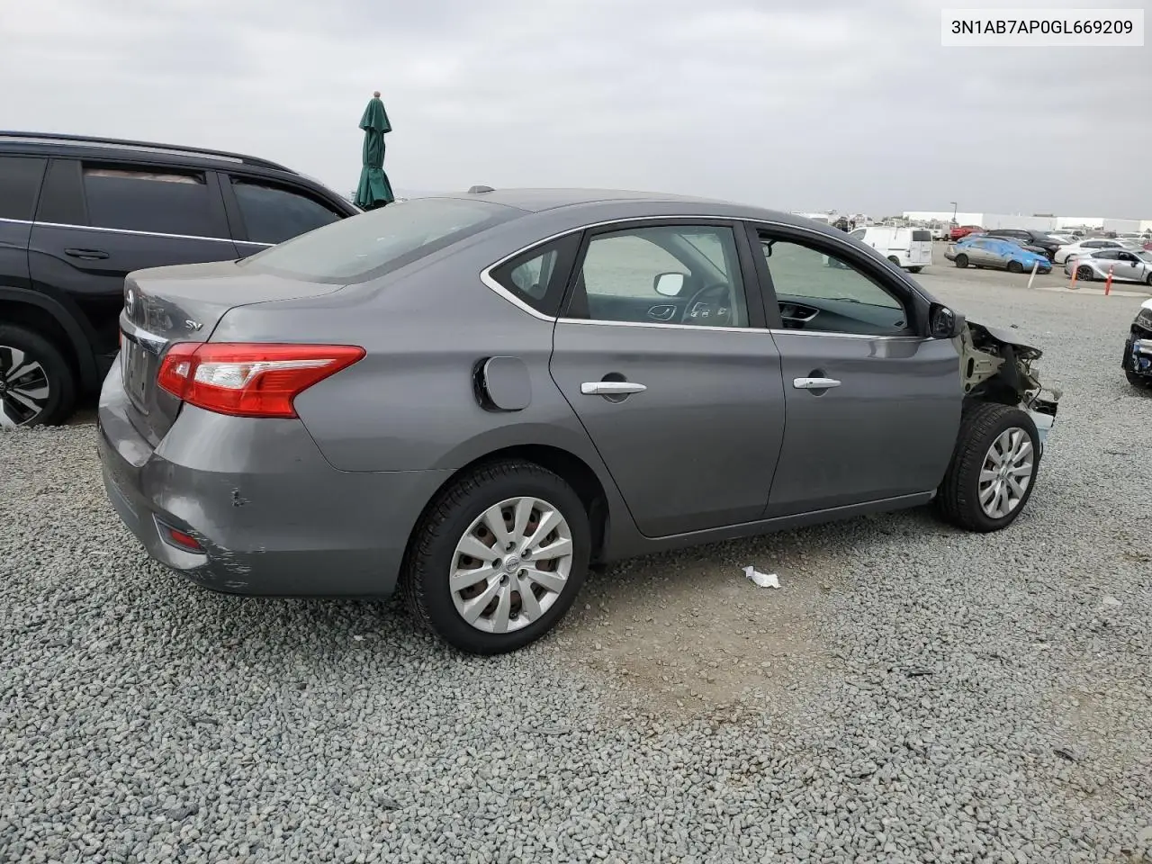2016 Nissan Sentra S VIN: 3N1AB7AP0GL669209 Lot: 65044335
