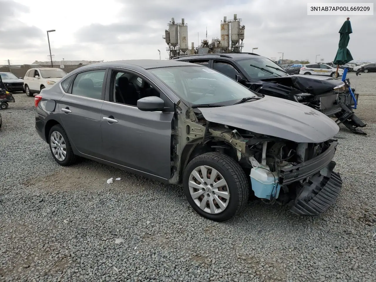 2016 Nissan Sentra S VIN: 3N1AB7AP0GL669209 Lot: 65044335