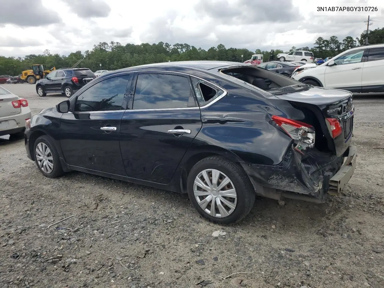 2016 Nissan Sentra S VIN: 3N1AB7AP8GY310726 Lot: 65548775