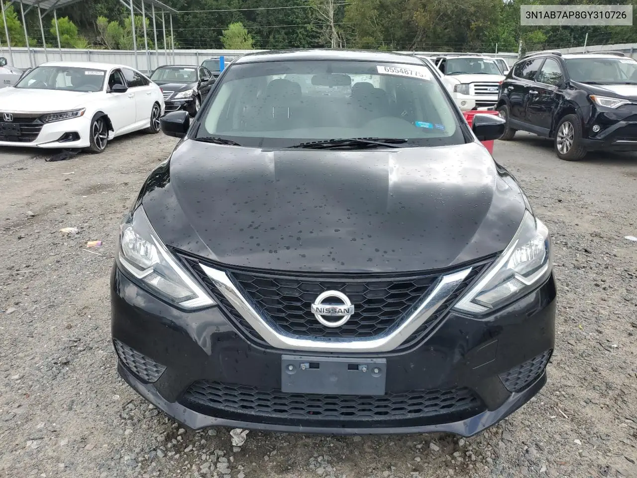 2016 Nissan Sentra S VIN: 3N1AB7AP8GY310726 Lot: 65548775