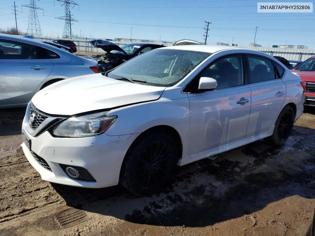 2017 Nissan Sentra S VIN: 3N1AB7AP9HY252806 Lot: 45148975