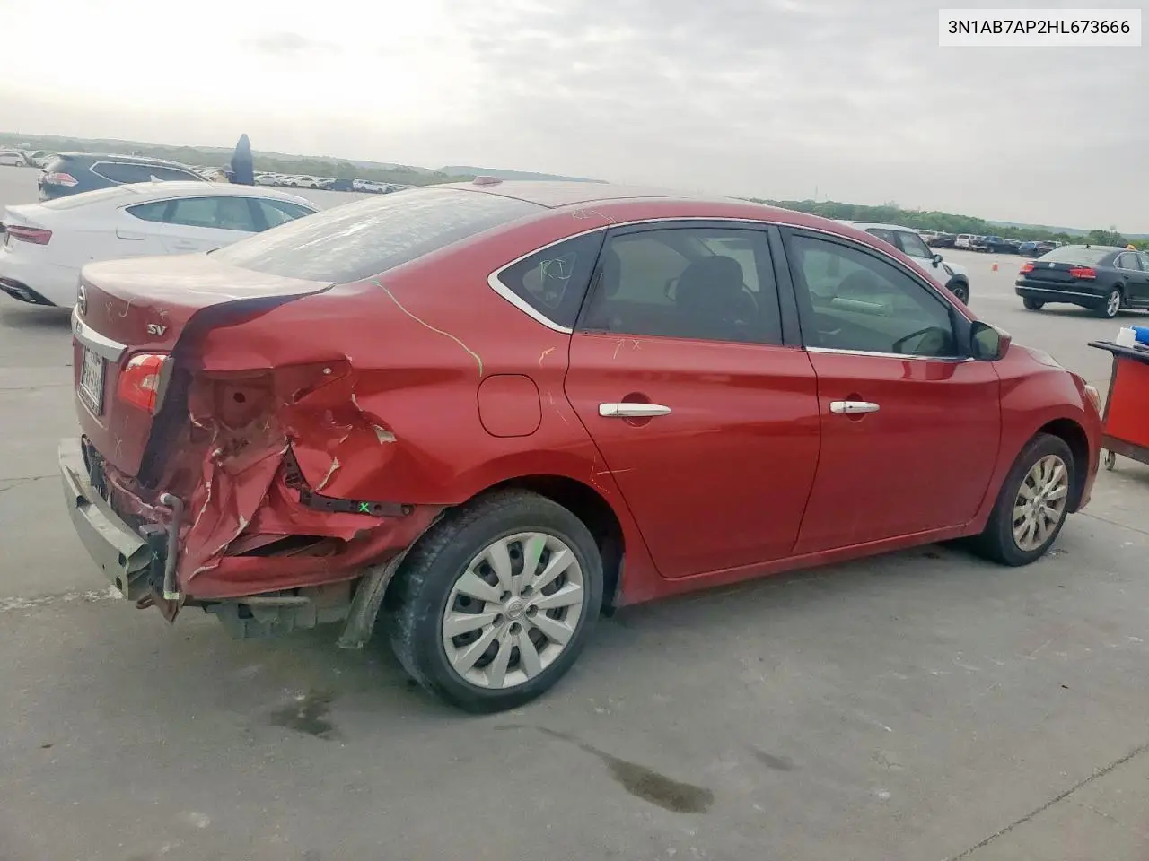 2017 Nissan Sentra S VIN: 3N1AB7AP2HL673666 Lot: 51315235