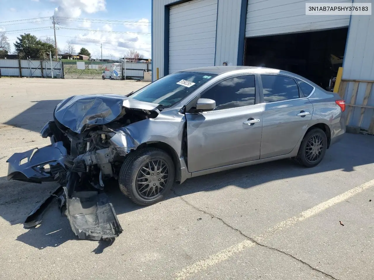 2017 Nissan Sentra S VIN: 3N1AB7AP5HY376183 Lot: 51592295