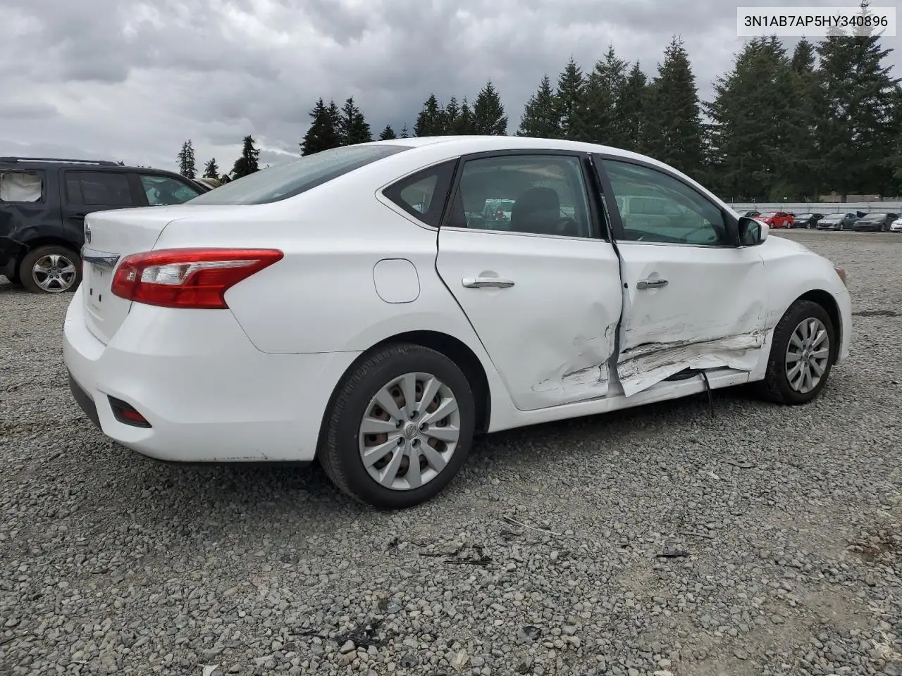2017 Nissan Sentra S VIN: 3N1AB7AP5HY340896 Lot: 56910575