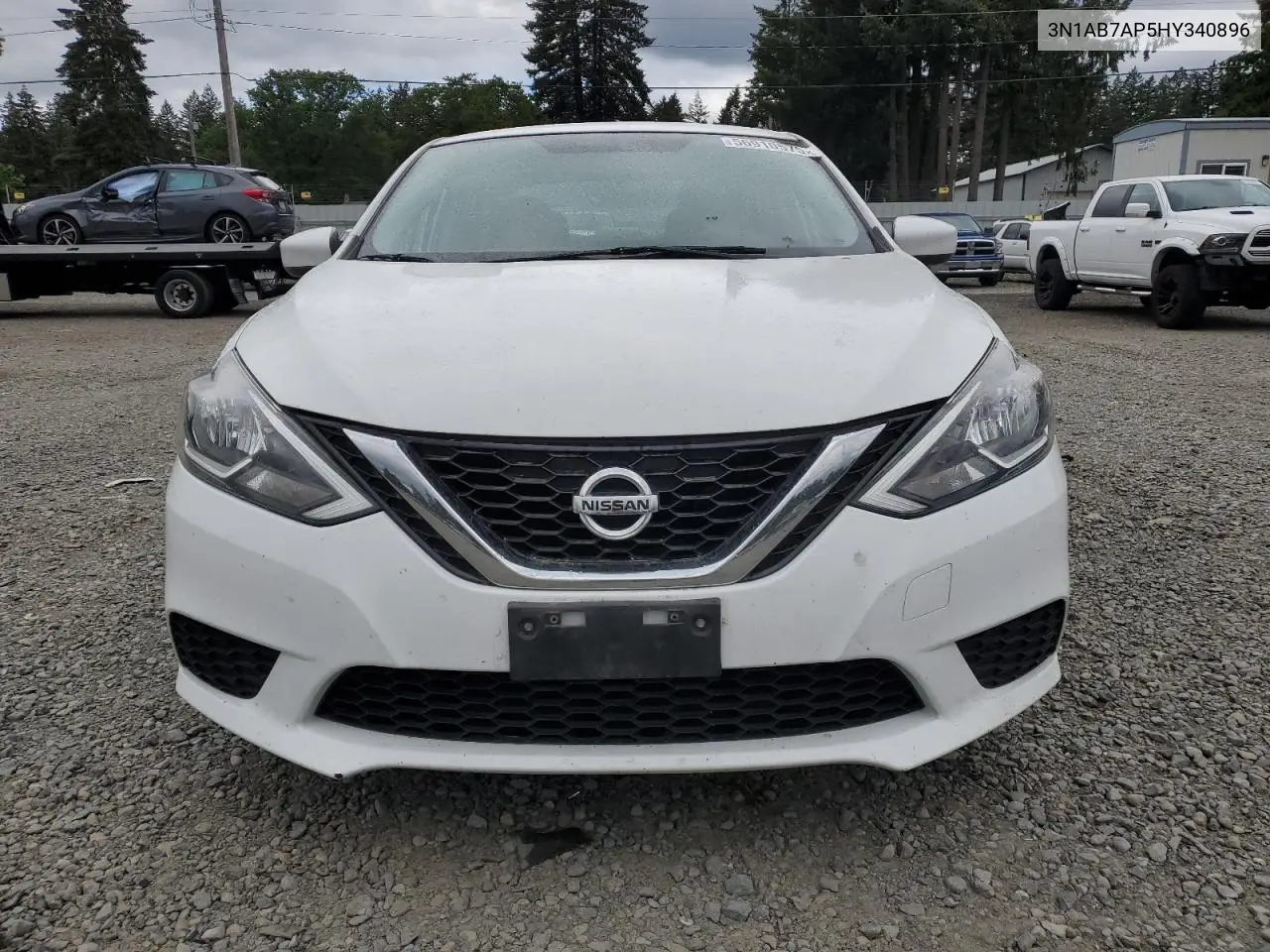 2017 Nissan Sentra S VIN: 3N1AB7AP5HY340896 Lot: 56910575