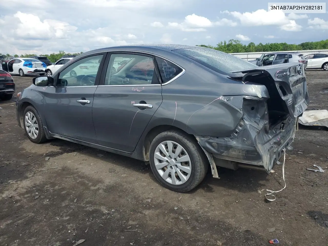 2017 Nissan Sentra S VIN: 3N1AB7AP2HY282181 Lot: 57028935