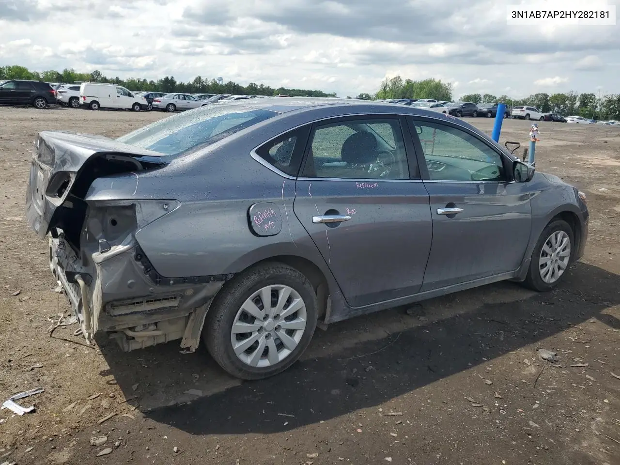 2017 Nissan Sentra S VIN: 3N1AB7AP2HY282181 Lot: 57028935