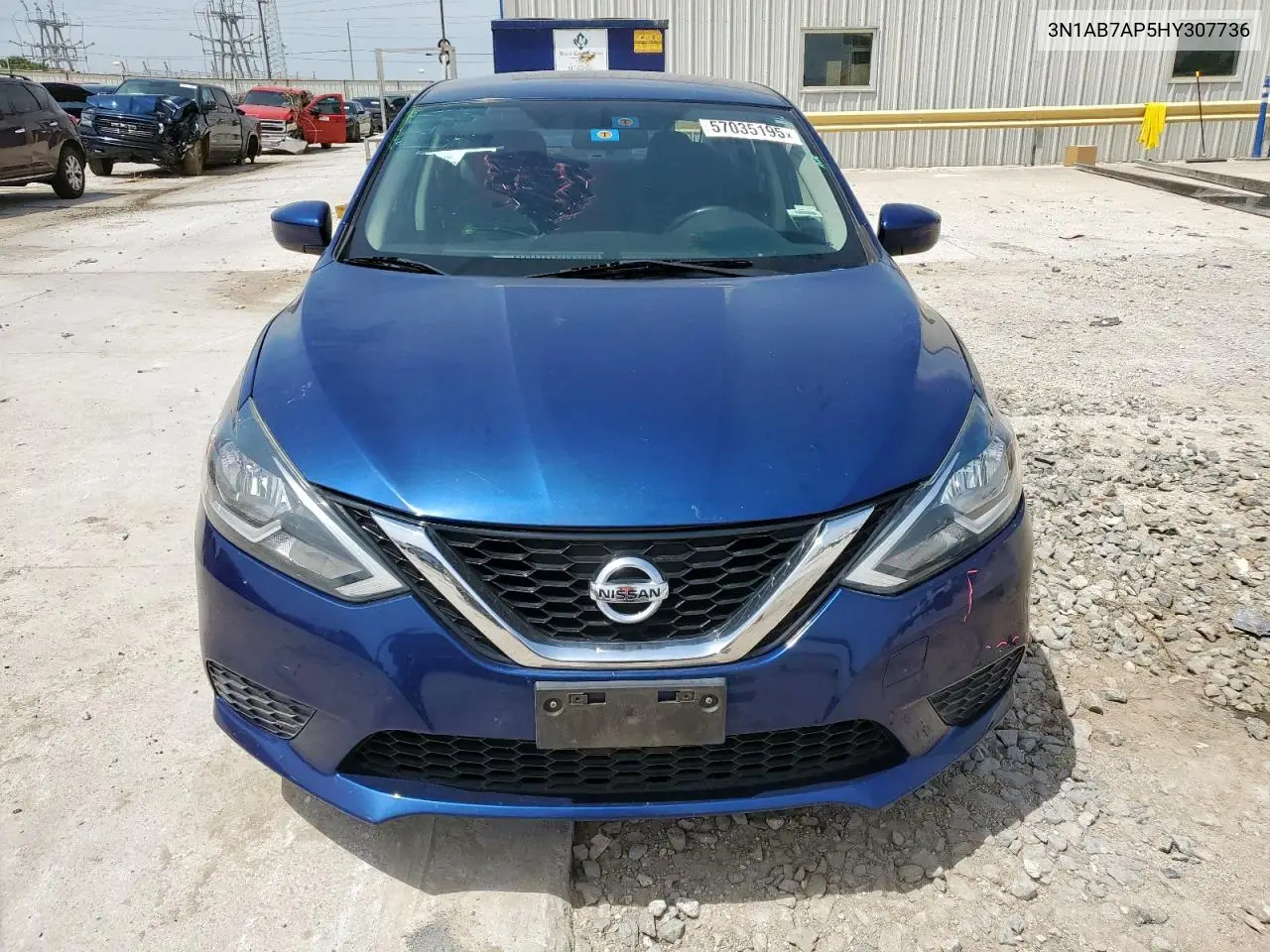 2017 Nissan Sentra S VIN: 3N1AB7AP5HY307736 Lot: 57035195