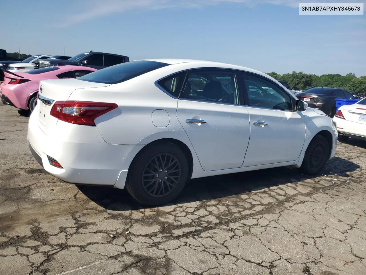 2017 Nissan Sentra S VIN: 3N1AB7APXHY345673 Lot: 57078125