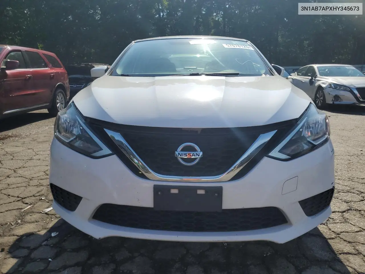 2017 Nissan Sentra S VIN: 3N1AB7APXHY345673 Lot: 57078125