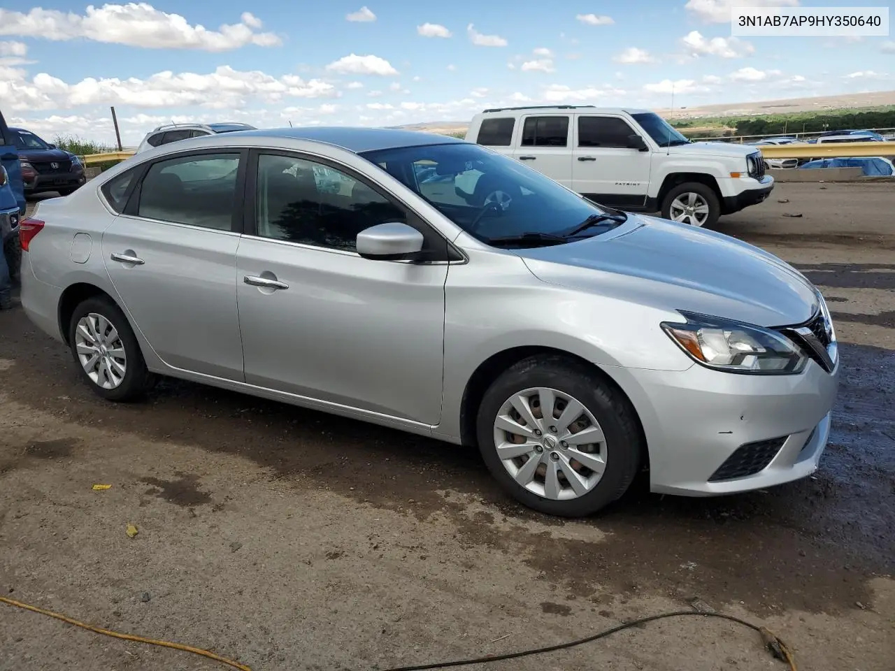 2017 Nissan Sentra S VIN: 3N1AB7AP9HY350640 Lot: 58824275