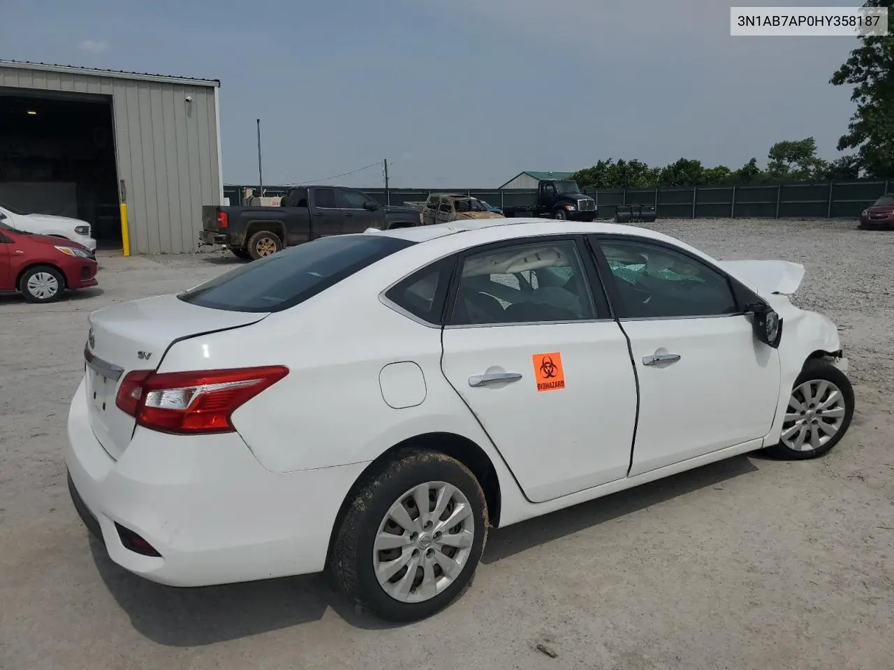 2017 Nissan Sentra S VIN: 3N1AB7AP0HY358187 Lot: 59240315