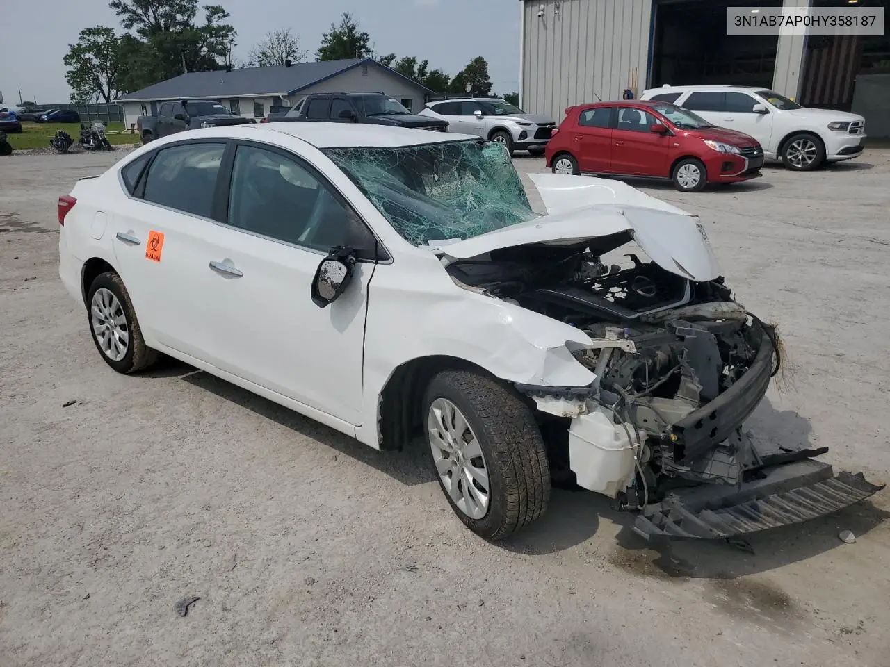 2017 Nissan Sentra S VIN: 3N1AB7AP0HY358187 Lot: 59240315