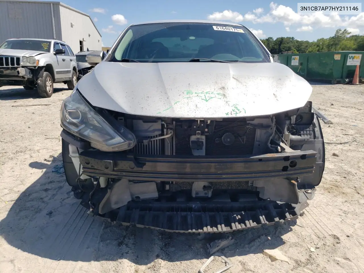 2017 Nissan Sentra Sr Turbo VIN: 3N1CB7AP7HY211146 Lot: 61640175