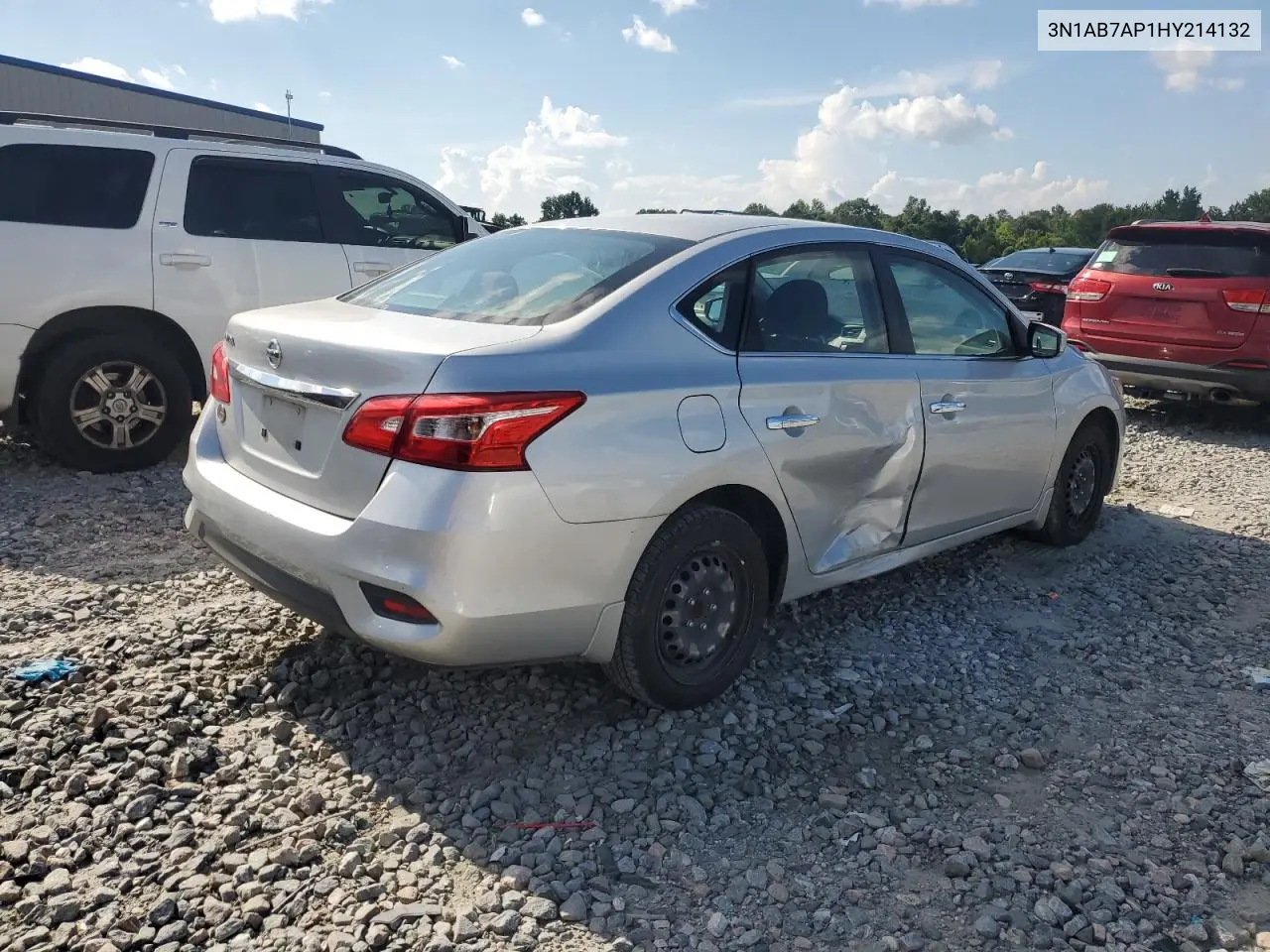 2017 Nissan Sentra S VIN: 3N1AB7AP1HY214132 Lot: 62273785
