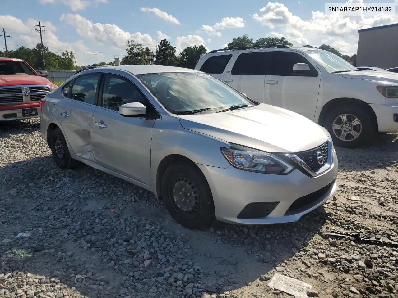 2017 Nissan Sentra S VIN: 3N1AB7AP1HY214132 Lot: 62273785