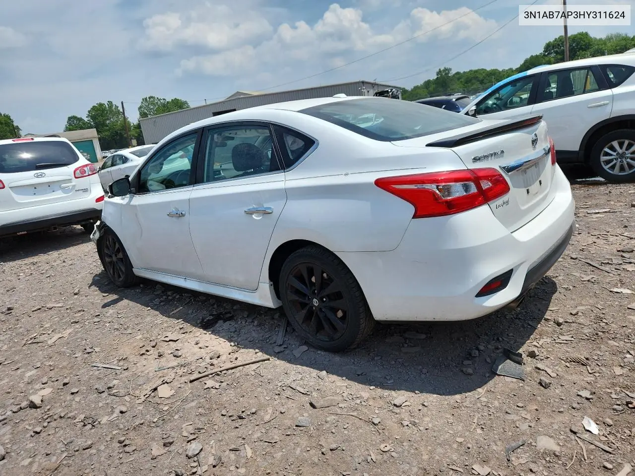 2017 Nissan Sentra S VIN: 3N1AB7AP3HY311624 Lot: 62290675