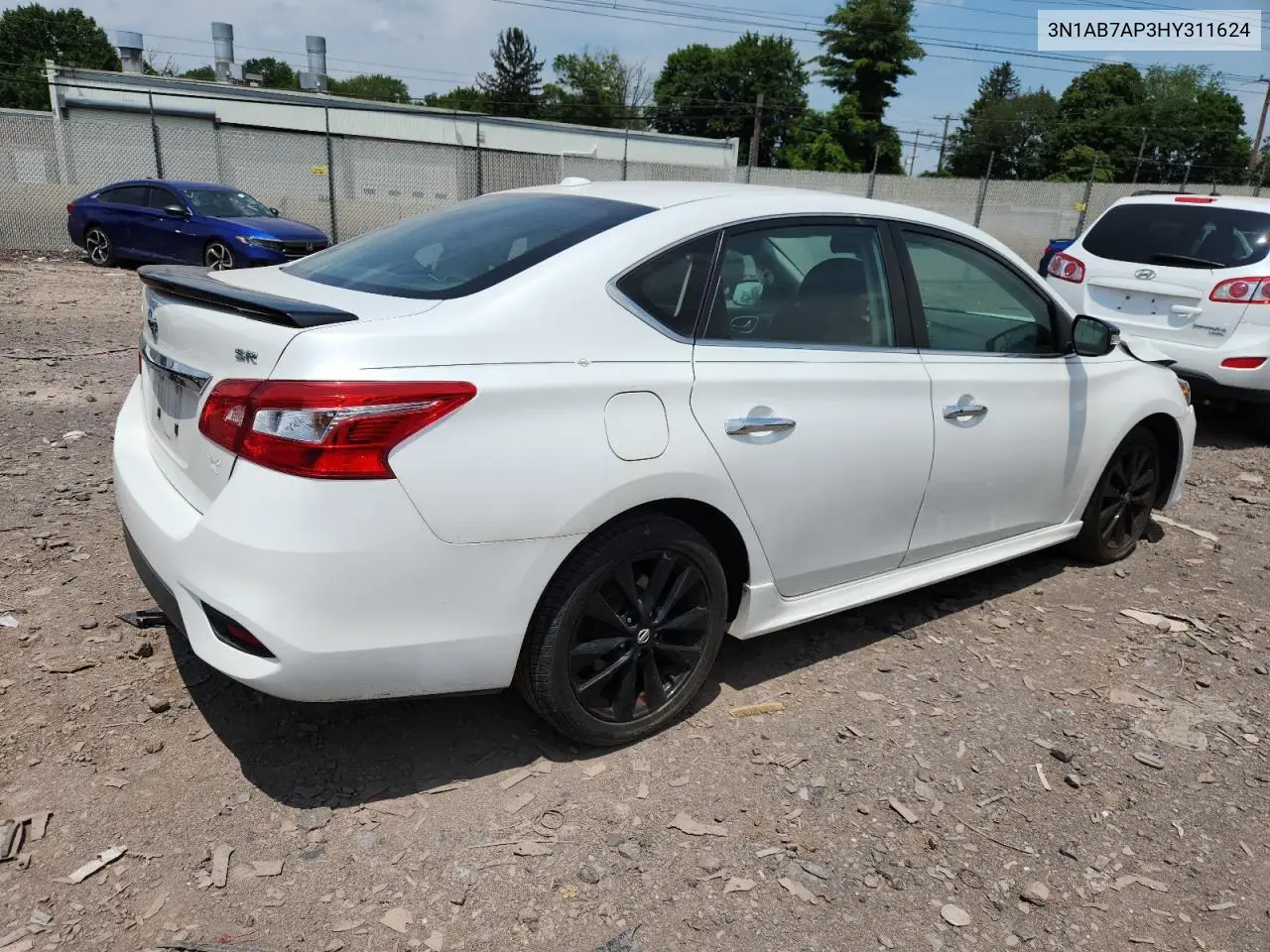 2017 Nissan Sentra S VIN: 3N1AB7AP3HY311624 Lot: 62290675