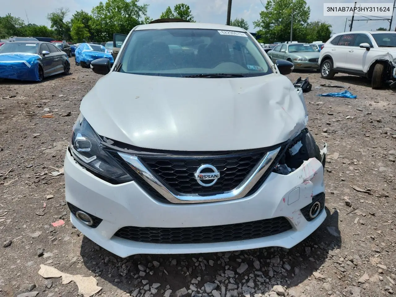 2017 Nissan Sentra S VIN: 3N1AB7AP3HY311624 Lot: 62290675