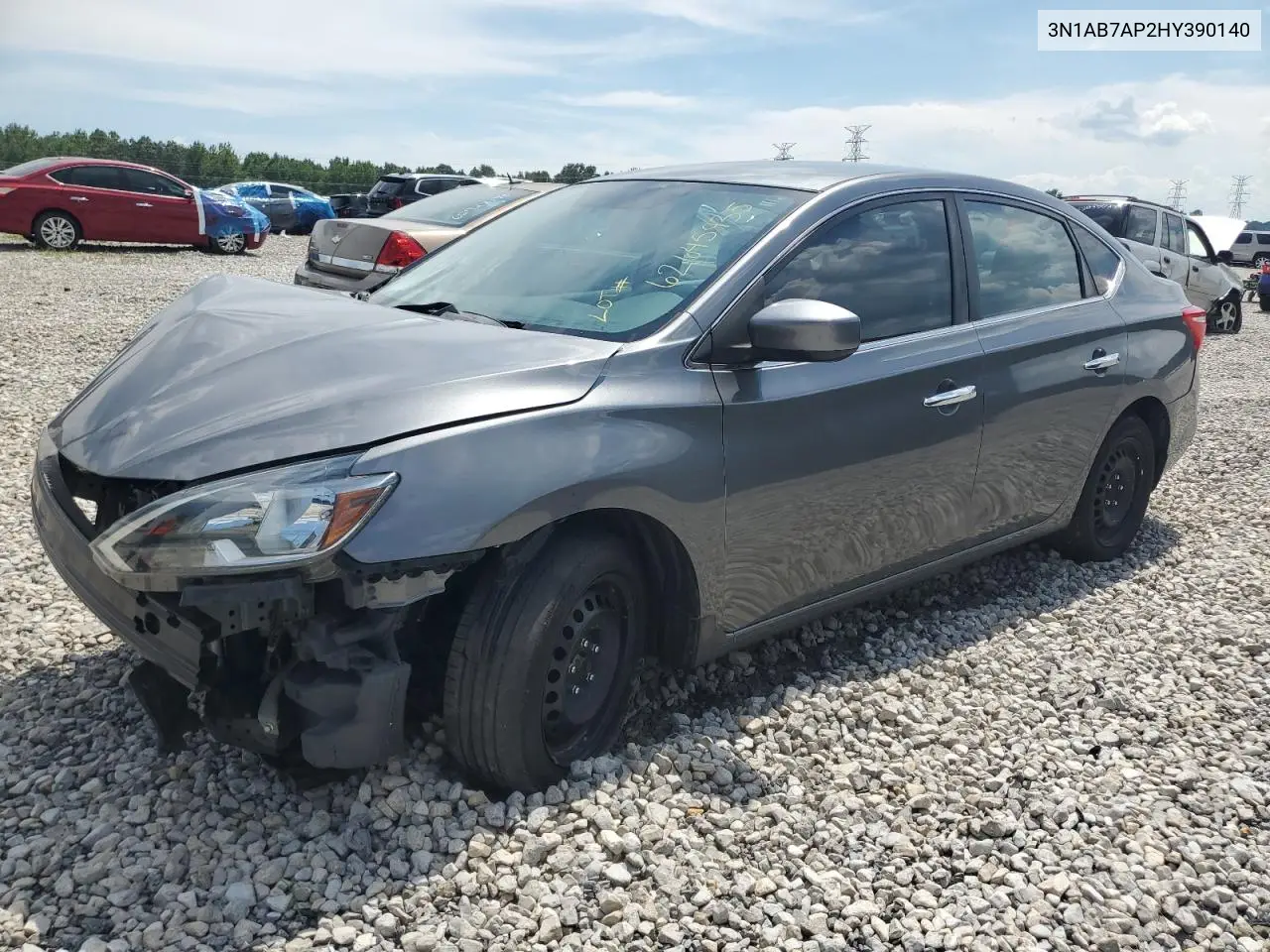 2017 Nissan Sentra S VIN: 3N1AB7AP2HY390140 Lot: 62645935
