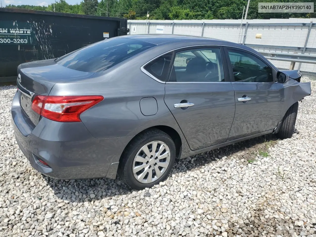 2017 Nissan Sentra S VIN: 3N1AB7AP2HY390140 Lot: 62645935