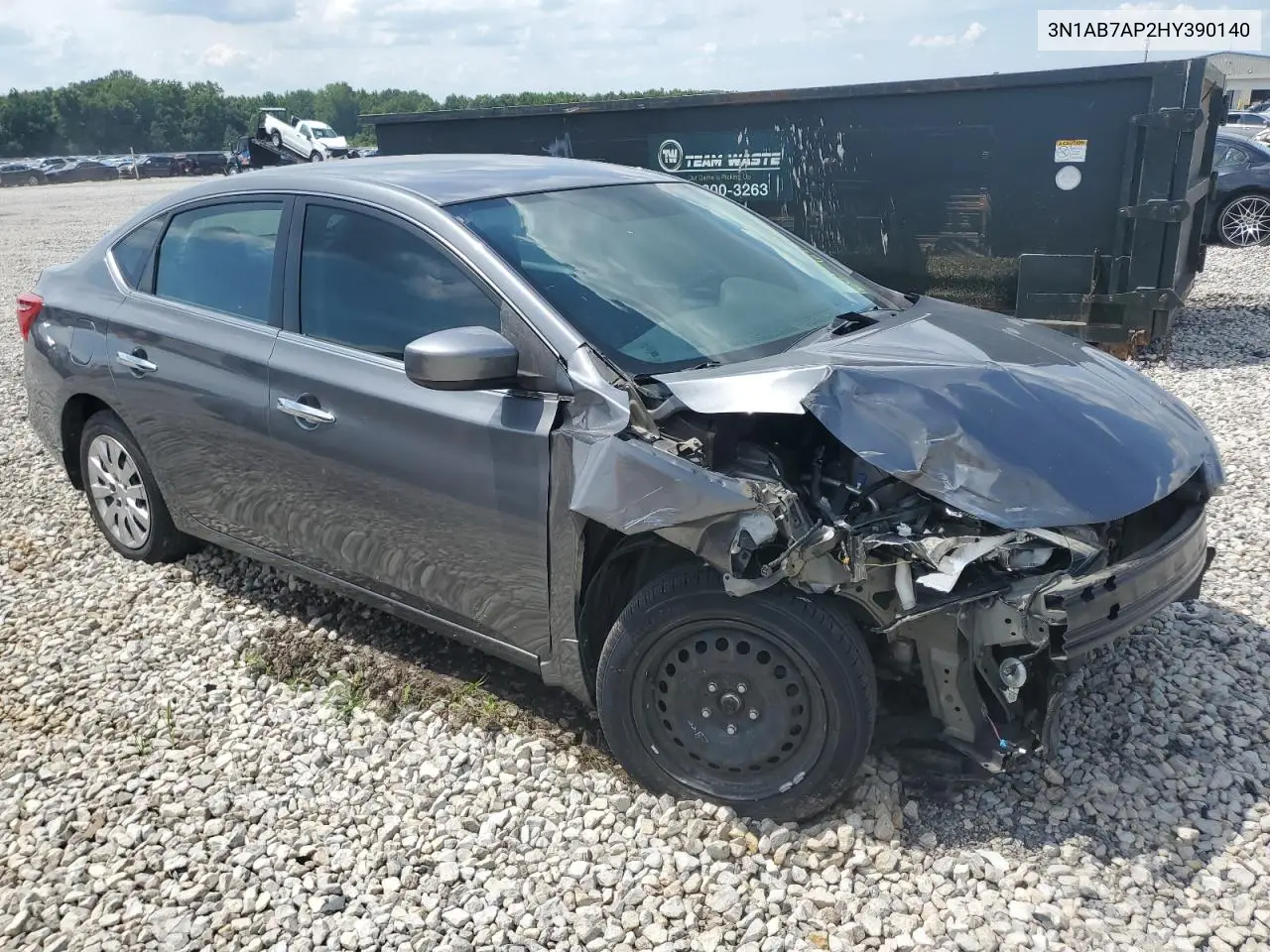 2017 Nissan Sentra S VIN: 3N1AB7AP2HY390140 Lot: 62645935