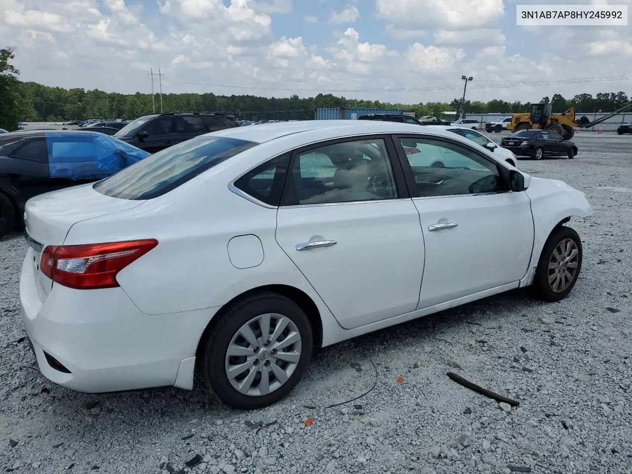 2017 Nissan Sentra S VIN: 3N1AB7AP8HY245992 Lot: 62672275