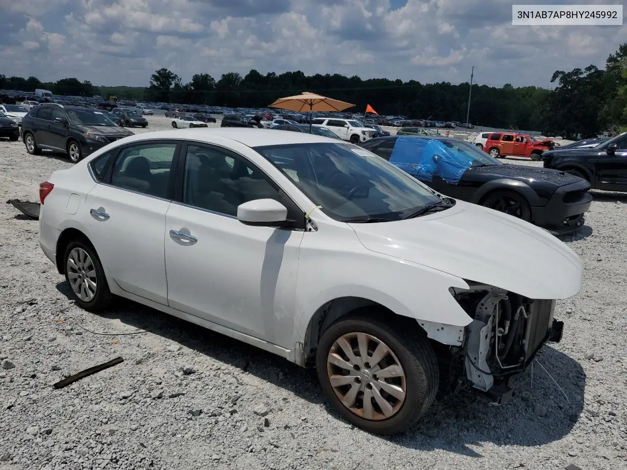 2017 Nissan Sentra S VIN: 3N1AB7AP8HY245992 Lot: 62672275