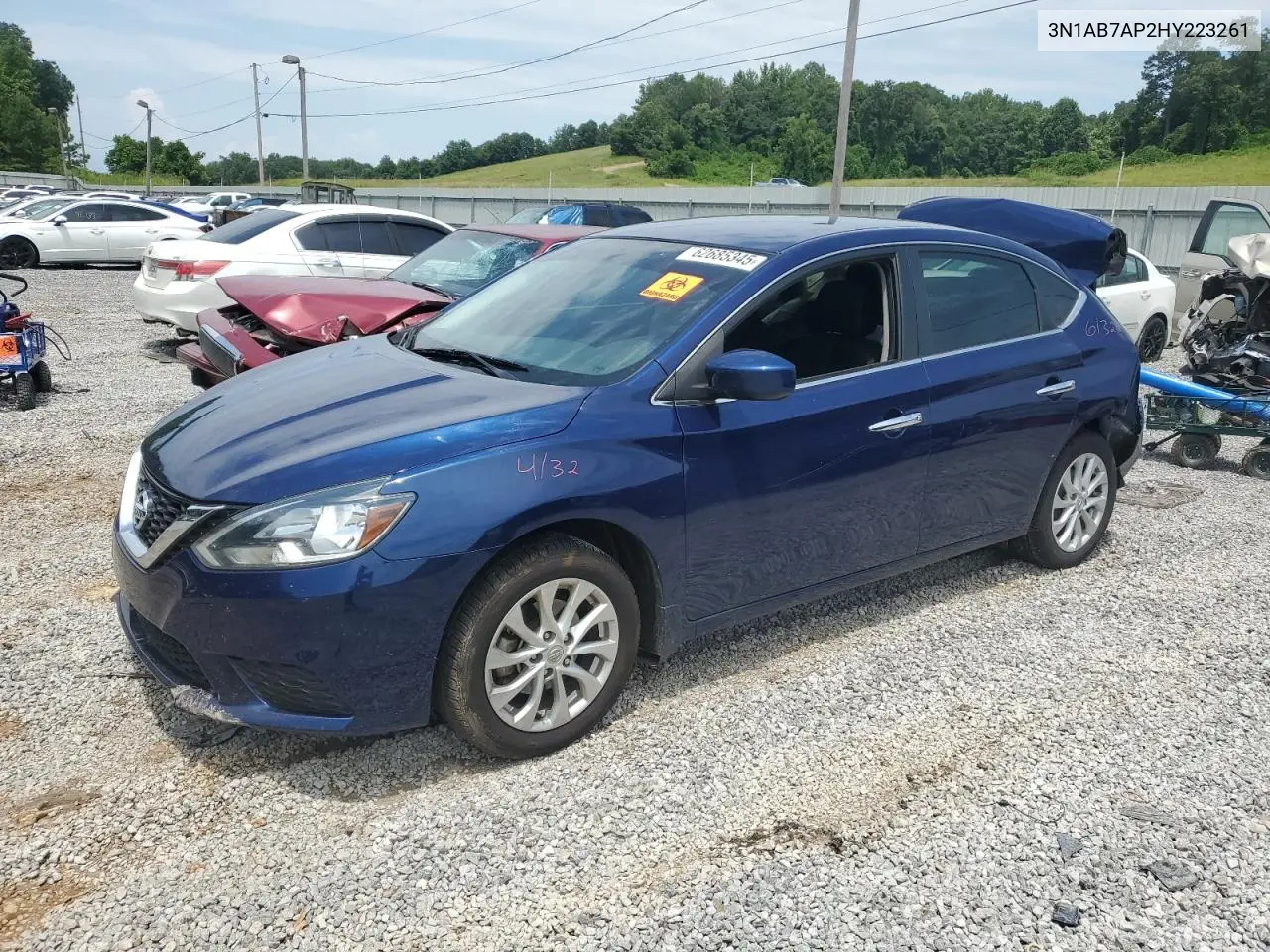 2017 Nissan Sentra S VIN: 3N1AB7AP2HY223261 Lot: 62685345