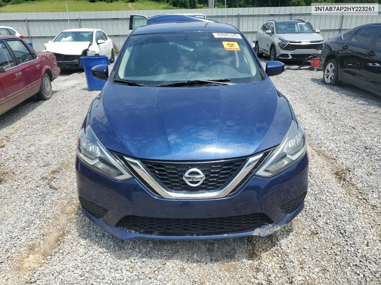 2017 Nissan Sentra S VIN: 3N1AB7AP2HY223261 Lot: 62685345