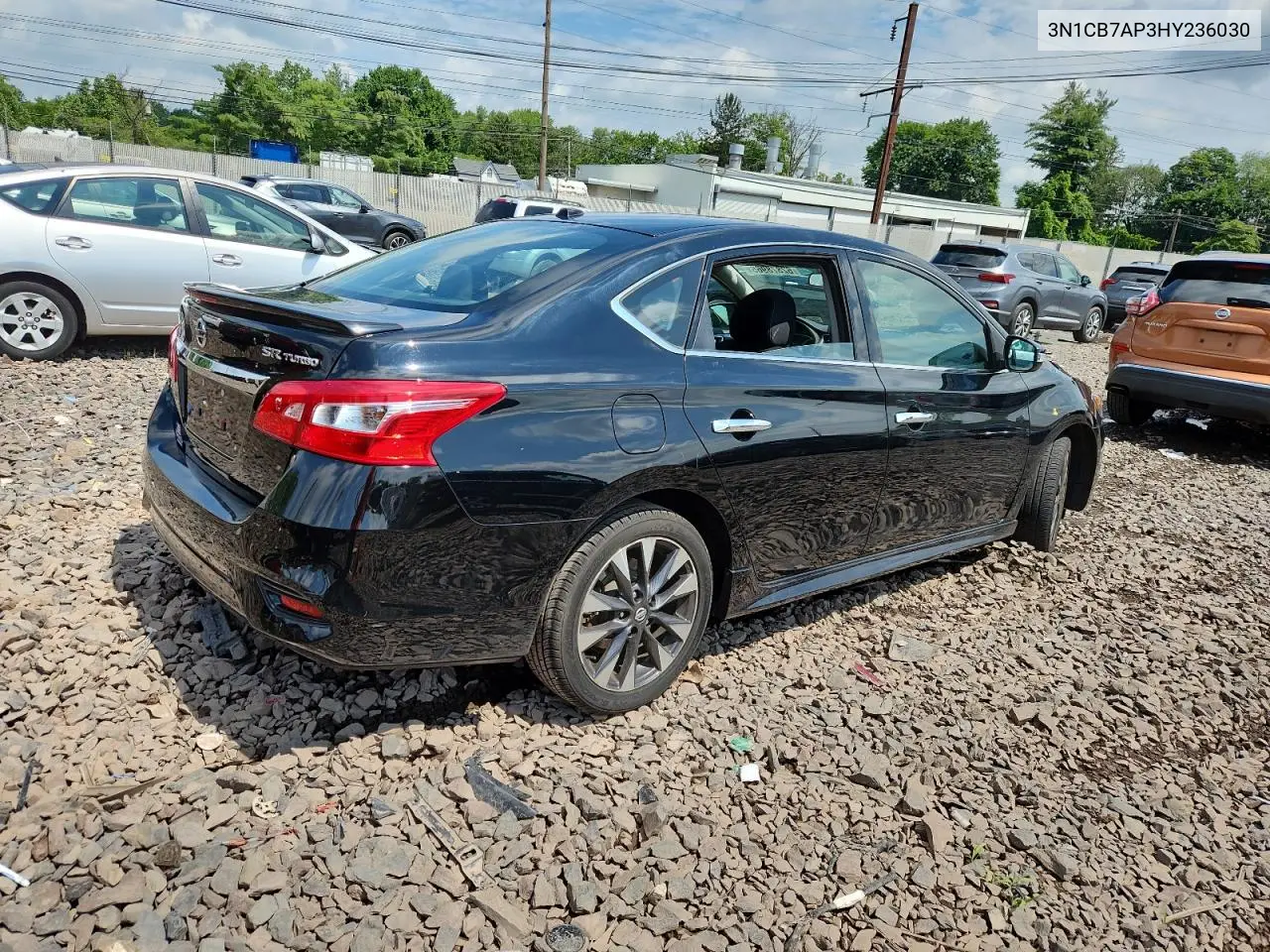 3N1CB7AP3HY236030 2017 Nissan Sentra Sr Turbo