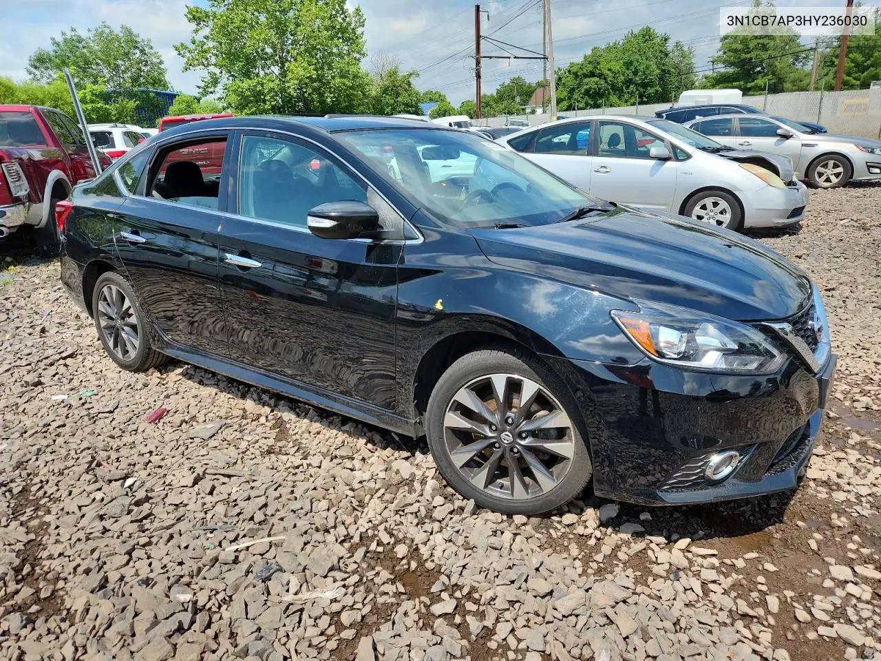 3N1CB7AP3HY236030 2017 Nissan Sentra Sr Turbo